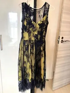 美品フレイアイディーレースネイビー×イエロー0サイズ