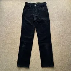 SOMETHING 黒 コーデュロイ パンツ