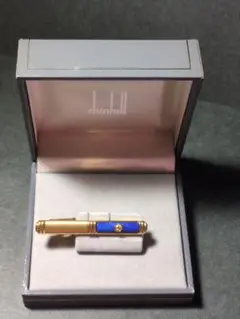 【英国王室御用達】【✨️美品✨️】dunhill ゴールド ブルー ネクタイピン