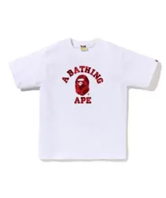 A BATHING APE エイプ カレッジロゴ ロンT サイズL アーカイブ 