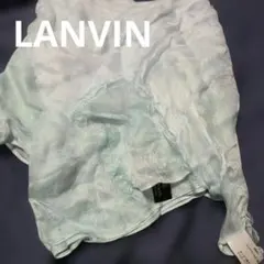 LANVIN キュプラ100% ストール 水色