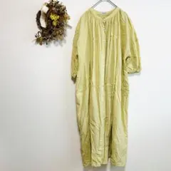 【サマンサモスモスSM2】ワンピース 七分袖 ゆったり Fサイズ 薄手