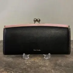 Paul Smith 長財布 がま口 ブラック ピンクのサムネイル