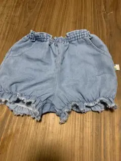 かぼちゃ型　デニムショートパンツ