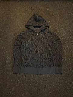 90s old UNIQLOゼブラ柄 ジップアップパーカー swag y2k