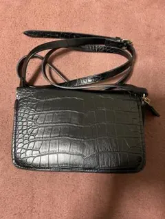 H&M クロコダイル風 ショルダーバッグ