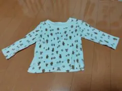 【美品】kid's zoo　クマ　シャツ　長袖　アニマル　インナー　80