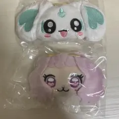 プリキュアオールスターズ　ぬいぐるみクリップ　ガチャガチャ　ポルン　パフ