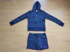 超人気レア商品❗️❗️❗️アディダスネオ　黒✕白ドット柄　セットアップ・Ｌサイズ