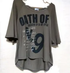 Tシャツ チュニック　ロゴT トップス