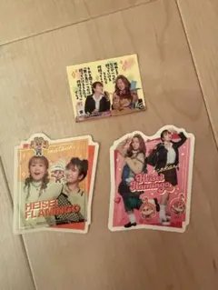 平成フラミンゴ ステッカー 3枚セット