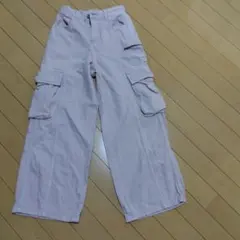 キッズ ピンク カーゴパンツ　GU