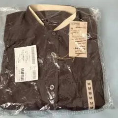 洗いざらしオックス　スタンドカラーシャツ Mサイズのサムネイル