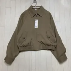 【新品未使用】GU ハリントンジャケット ベージュのサムネイル