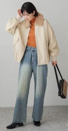 レザージャケットボア