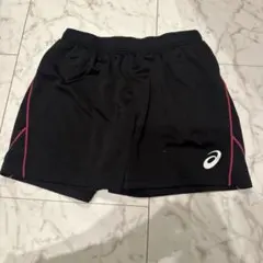 アシックス ブラックパンツ