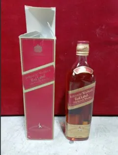 Johnnie Walker Red Label ウイスキー 箱付き　当時物のサムネイル