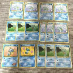 ポケモンカード旧裏15枚カスミのタッツー　シードラ　えんまく　ひれがえし