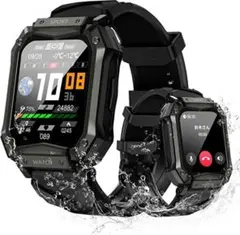 軍用規格 スポーツウォッチ 通話機能付き 防水 タフ