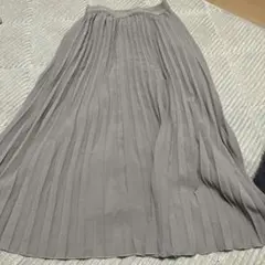 shein ベージュプリーツロングスカート