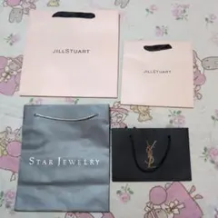JILLSTUART・STAR JEWELRY・YSL ショッピングバッグセット