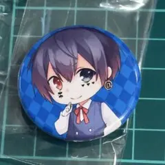 AMPTAK×COLORS あっとくん　あとわん1 ワンマン缶バッジ 青　①