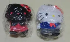 ハローキティぬいぐるみボールチェーン2、2点、ガチャガチャ品
