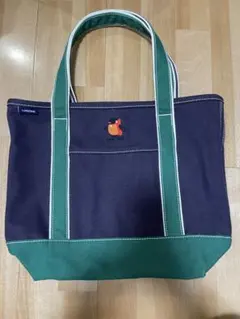 ランズエンド　トートバッグ　USA製　M　グリーン　美品 08c27bc75aa1eb38b17bd20b4d4eca