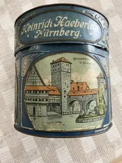 ドイツアンティーク Heinrich Haeberlein ニュルンベルクの缶 ドイツアンティーク Heinrich Haeberlein ニュルンベルクの缶 - メルカリ