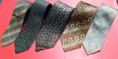 【5本セット】ネクタイまとめD 松坂屋 レトロ 100%シルク