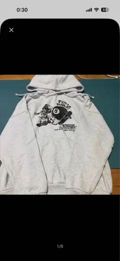 WEGO グレー パーカー スケートボード