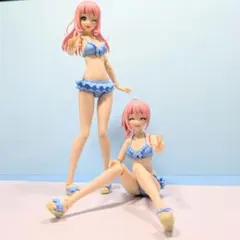 創彩少女庭園 結城まどか 水着サニースカイ ピンク髪2体セット カスタム完成品のサムネイル