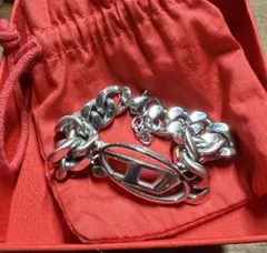 シルバーチェーンブレスレット DIESEL