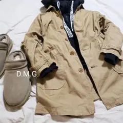 D.M.G.ドミンゴ ステンカラージャケットコート ブラウン