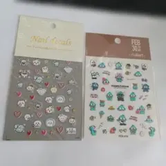 ハンギョドン・ちいかわネイルシール２枚