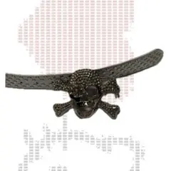 スカルデザインベルト y2k スタッズベルト