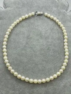 本真珠silverネックレス　7mm パール　チョーカー