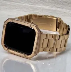 r★アップルウォッチバンド　ステンレスベルト　Apple Watchカバー