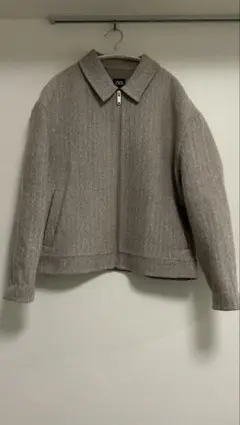 ZARA ヘリンボーン グレーショートジャケット M