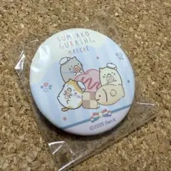 会場限定　すみっコぐらし　すみっコマルシェ　マット 缶バッジ　ねこ