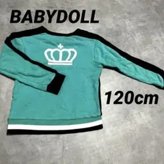 ABY DOLL トレーナー ターコイズ ネイビー