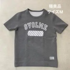 美品　SVOLME ハーフスリーブスウェット　速乾ストレッチ素材　グレー　M