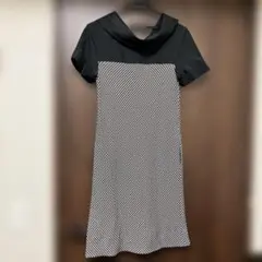SPORTMAX 半袖ワンピース 千鳥格子柄 Mサイズのサムネイル