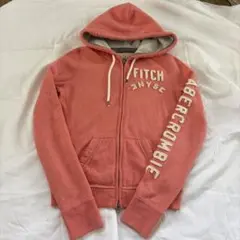 Abercrombie & Fitch ジップアップパーカー ピンク S 美品
