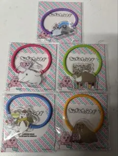 ローソン おぱんちゅうさぎ アクリルヘアゴム 5個セット