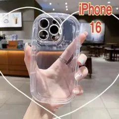 iPhone16クリアスマホケース 推し活！カード・アクスタ収納可　透明