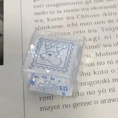 氷印 スタンプ シカ 　クリアスタンプ 透明スタンプ