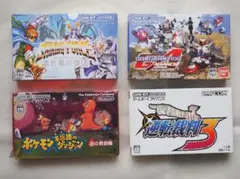 GBA中古ゲーム4本　シャイニング・フォース、赤の救助隊、Gジェネ、逆転裁判3