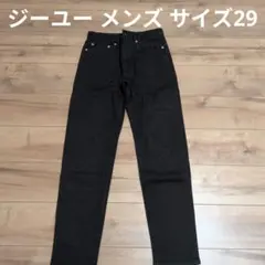 【即日発送】GU ブラックストレートデニム 29