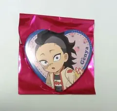 鬼滅の刃 ストロベリーフェスティバル ハート缶バッジ 不死川玄弥